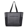 Mesh GRS recycled tote bag 23L Solid black