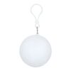 Fog poncho in round plastic container with carabiner White
