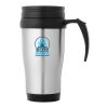 Sanibel 400 ml insulated mug Standard | Silver-Solid black | No Branding | not available | not available