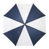 Karl 30" golf umbrella with wooden handle Standard | Navy-White | not available | No Branding | not available | not available | not available