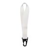 Leif sublimation RPET mini lanyard with carabiner White | No Branding | not available | not available
