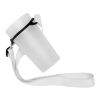 Lior sublimation lanyard with silicone bracelet White