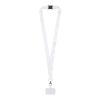 Addie sublimation RPET lanyard with phone holder and safety breakaway Solid black-White | 20mm | No Branding | not available | not available