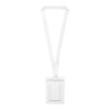 Kord RPET lanyard with paper badge  White | 20mm