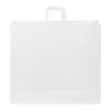 Kraft 90-100 g/m2 paper bag with flat handles - XX large white | No Branding | not available | not available