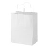 Kraft 80-90 g/m2 paper bag with twisted handles - 25 x 15 x 32 cm White | No Branding | not available | not available