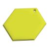 RFX™ hexagon reflective PVC hanger Neon yellow | No Branding | not available | not available