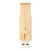 Rotate wooden USB Light brown | No Branding | not available | not available | 1 GB