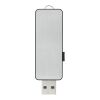 White Light-Up USB stick Solid black-Silver-White | No Branding | not available | not available | 1 GB