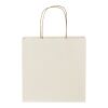 Agricultural waste 150 g/m2 paper bag with twisted handles - small Ivory white | No Branding | not available | not available