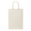 Agricultural waste 150 g/m2 paper bag with twisted handles - medium Off white | No Branding | not available | not available