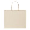 Agricultural waste 150 g/m2 paper bag with twisted handles - large Off white | No Branding | not available | not available