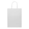 Kraft 120 g/m2 paper bag with twisted handles - medium white | No Branding | not available | not available