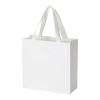 Smartfold 230 g/m2 paper bag with ribbon handles and gloss lamination -  24 x 10 x 24 cm White