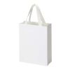 Smartfold 230 g/m2 paper bag with ribbon handles and gloss lamination -  24 x 10 x 32 cm White