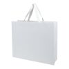 Smartfold 230 g/m2 paper bag with ribbon handles and gloss lamination -  42 x 12 x 35 cm White