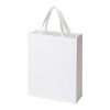 Smartfold 230 g/m2 paper bag with ribbon handles and matt lamination -  31 x 12 x 39 cm White