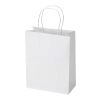 Kraft 120 g/m2 paper bag with twisted handles - 18 x 9 x 23 cm White