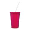 Stadium 350 ml double-walled cup Magenta | not available | No Branding | not available | not available