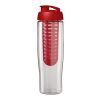 H2O Active® Tempo 700 ml flip lid sport bottle & infuser White-Red | No Branding | not available | not available
