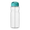 H2O Active® Base 650 ml spout lid sport bottle Transparent clear-Aqua blue | not available | No Branding | not available | not available
