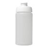 Baseline Plus 500 ml flip lid sport bottle Transparent-White | No Branding | not available | not available