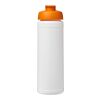 Baseline Plus 750 ml flip-lid sport bottle White-Orange | No Branding | not available | not available