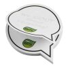 Sticky-Mate® speech bubble-shaped recycled sticky notes White | No Branding | not available | not available