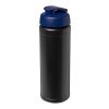 Baseline Rise 750 ml sport bottle with flip lid Solid black-Blue | not available | No Branding | not available | not available