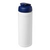 Baseline Rise 750 ml sport bottle with flip lid White-Blue | No Branding | not available | not available
