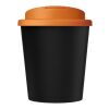 Americano® Espresso Eco 250 ml recycled tumbler with spill-proof lid Solid black-Orange | No Branding | not available | not available
