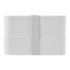 MIYO Pure double layer lunch box White-White-White | Digital Print | lid | 158 mm x 88 mm