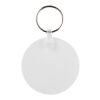 Tait circle-shaped recycled keychain White | No Branding | not available | not available