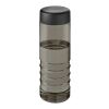 H2O Active® Eco Treble 750 ml screw cap water bottle Charcoal-Solid black | No Branding | not available | not available