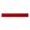 Renzo 30 cm plastic ruler Red | not available | No Branding | not available | not available