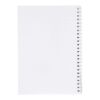 Desk-Mate® A5 notebook synthetic cover White | Lithography | Back of sheets (Portrait spine right) | 148 mm x 210 mm
