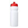 Baseline® Plus 650 ml bottle with sports lid Red-Transparent white