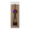 SCX.design C37 3-in-1 rPET light-up logo charging cable with round wooden casing Wood | Not applicable | No Branding | not available | not available