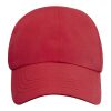 Mica 6 panel GRS recycled cool fit cap Standard | Red | Direct to Film | front | 50 mm x 50 mm | 100