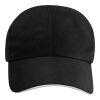 Morion 6 panel GRS recycled cool fit sandwich cap Standard | Solid black | not available | No Branding | not available | not available | not available