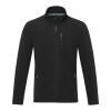 Amber men's GRS recycled full zip fleece jacket Standard | Solid black | M | No Branding | not available | not available