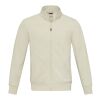 Galena unisex Aware™ recycled full zip sweater Oatmeal | 3XL