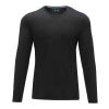 Ponoka long sleeve men's organic t-shirt Standard | Solid black | S | No Branding | not available | not available | not available
