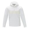 Sayan men's half zip anorak hooded sweater Standard | White | L | Direct to Film | left bicep | 90 mm x 100 mm | 100
