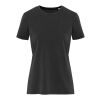 Nanaimo 160 g/m2 short sleeve washed women's t-shirt Standard | Solid black | L | No Branding | not available | not available | not available