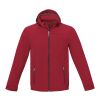 Langley men's GRS recycled softshell jacket Red | XS