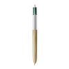 BIC® 4 Colours Wood Style with Lanyard White-White/Natural Wood(2)