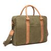 VINGA Bosler canvas computer bag green | No Branding | not available | not available