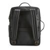 Paris Backpack 20L recycled Leather fits 17" laptop Solid black | No Branding | not available | not available | not available