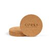 Modigliani Coasters Cork. Set of 4 Natural | No Branding | not available | not available | not available